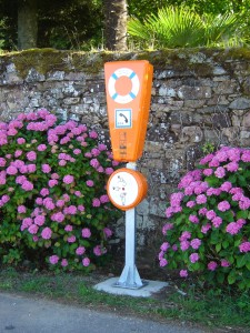 Borne avec GSM à Landevennec